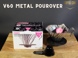 Picurător Hario V60-02 din oțel inoxidabil
